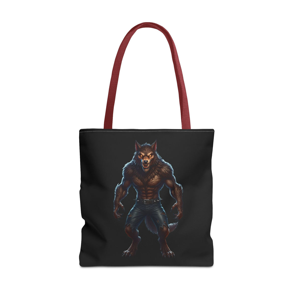 Werewolf Tote Bag — Dark Fantasy Creature Shopper