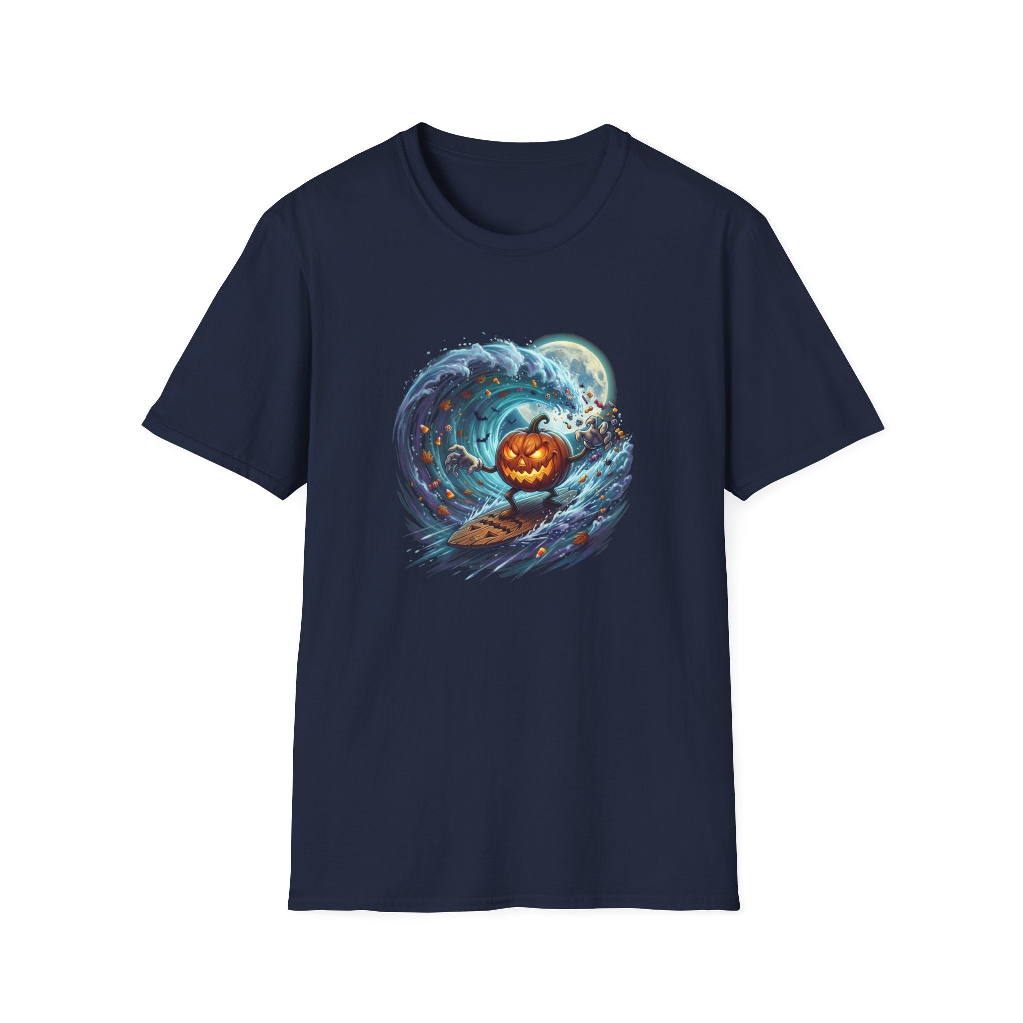 SURFING PUMPKIN Unisex Softstyle T-Shirt