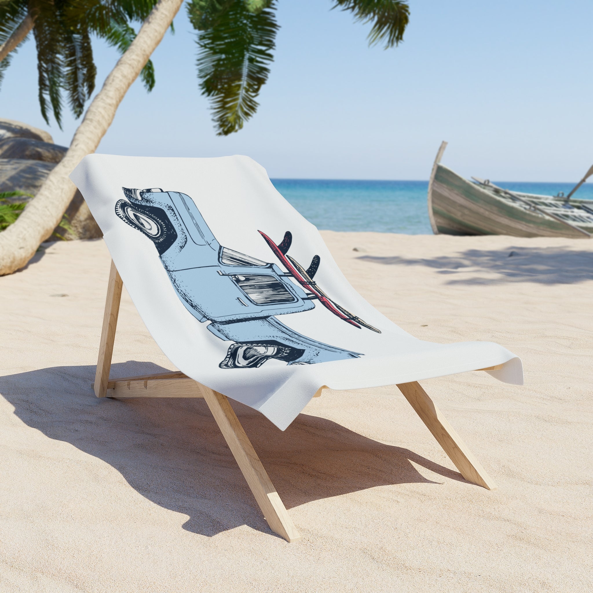Classic Surf Truck Beach Towel