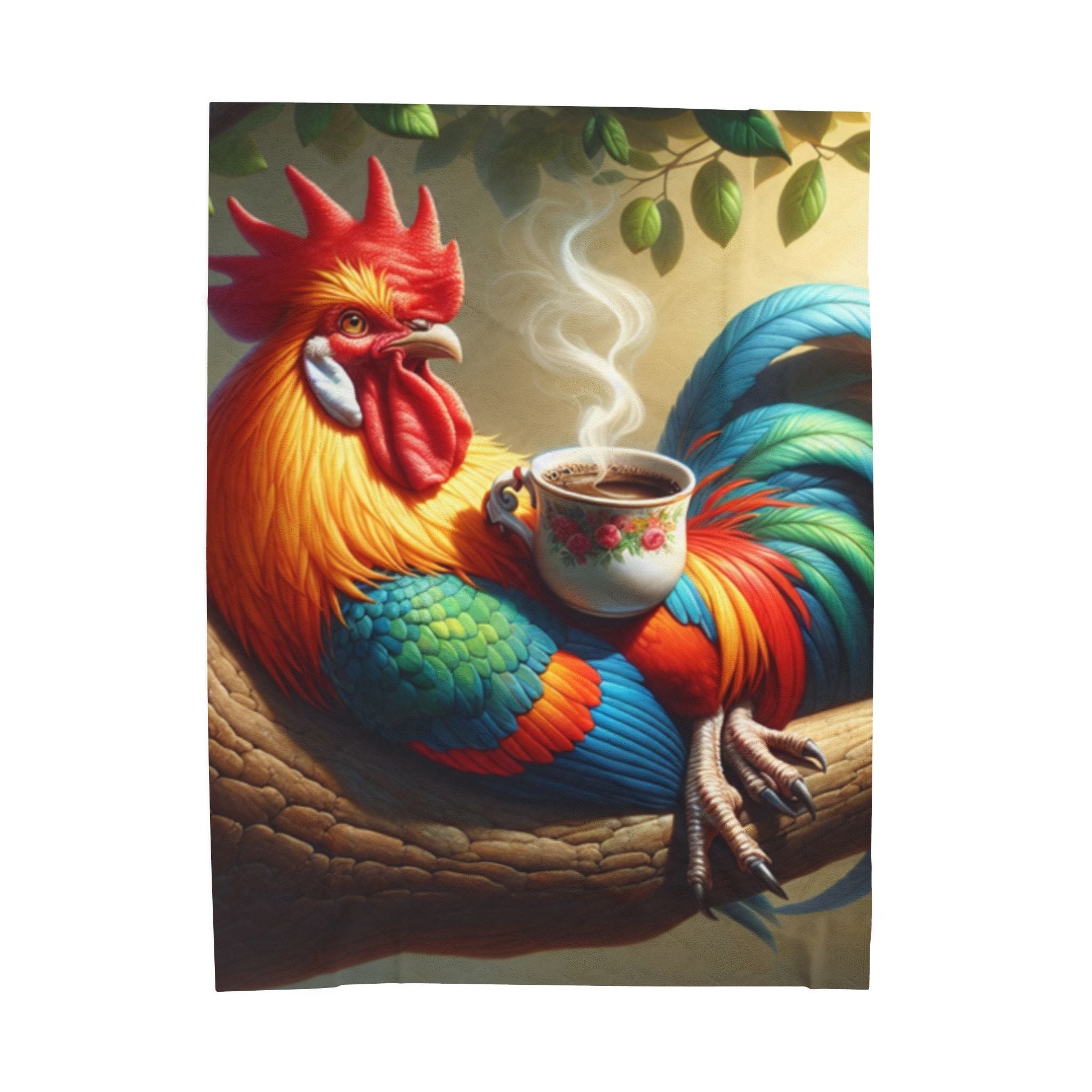 Velveteen Plush Blanket - Rooster