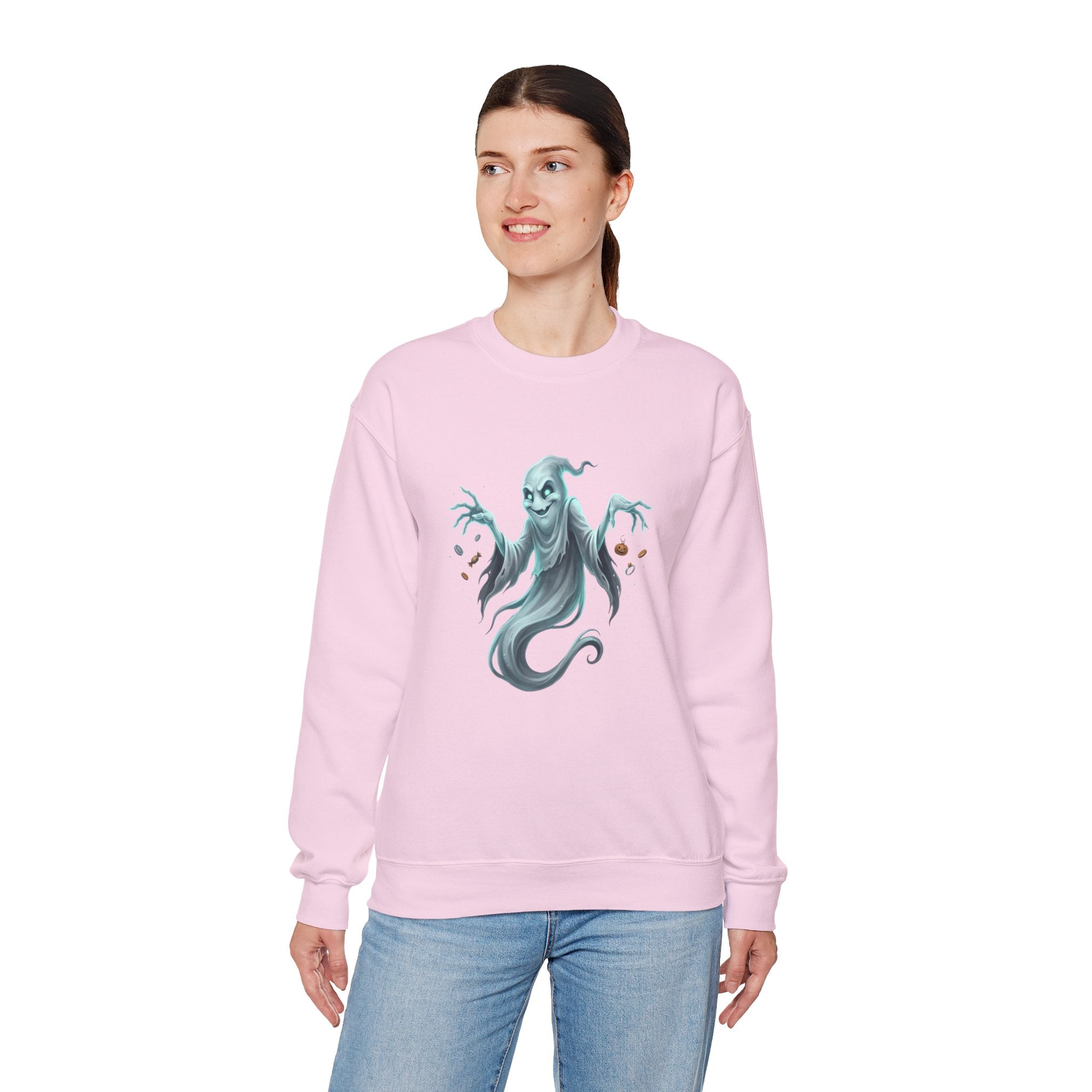 Mischief Ghost Halloween Crewneck Sweatshirt