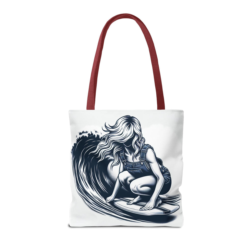 Female Surfer Tote Bag (AOP)