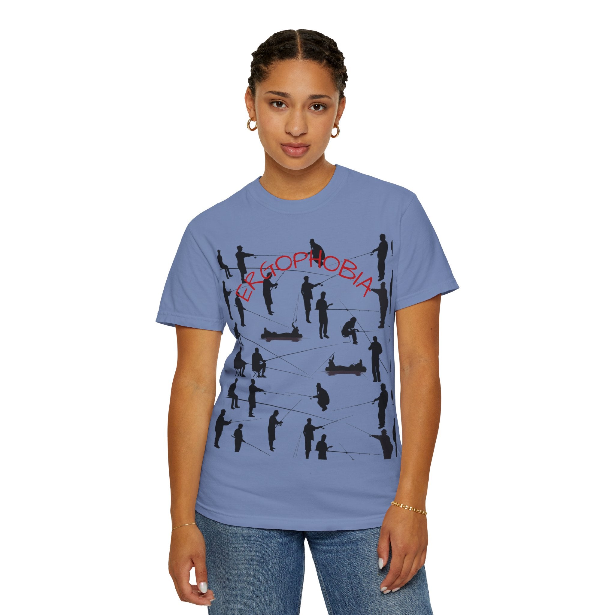 Different Styles of Fishing Garment-Dyed T-Shirt