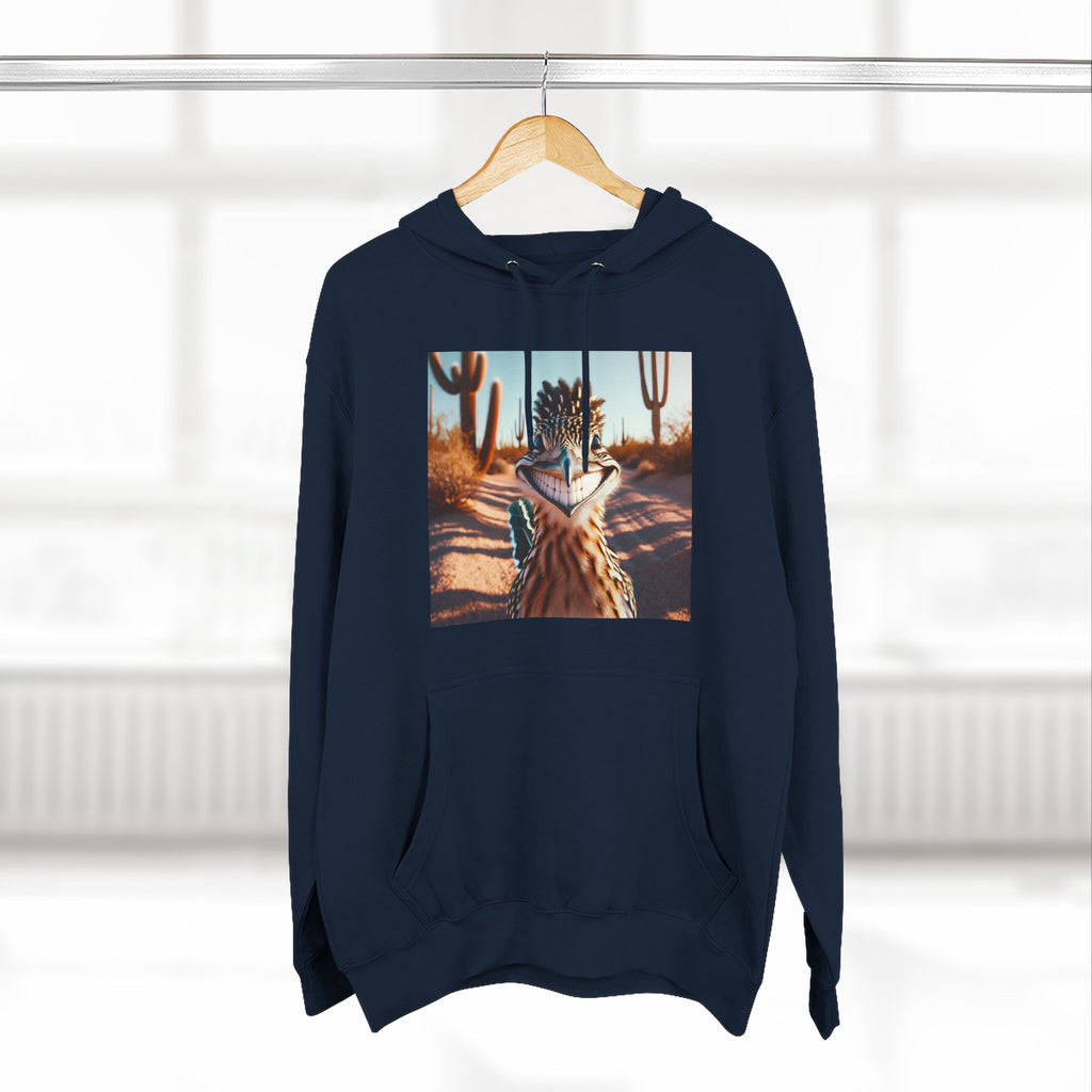 Three-Panel Fleece Hoodie