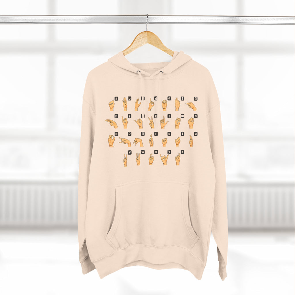 Three-Panel Fleece Hoodie