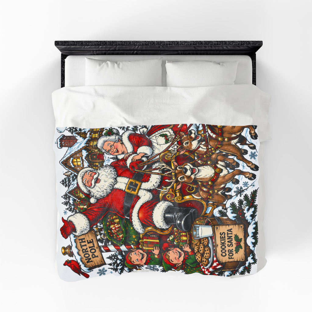 Santa Claus Christmas Velveteen Plush Blanket