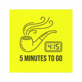 5 minutes to go Car Magnets