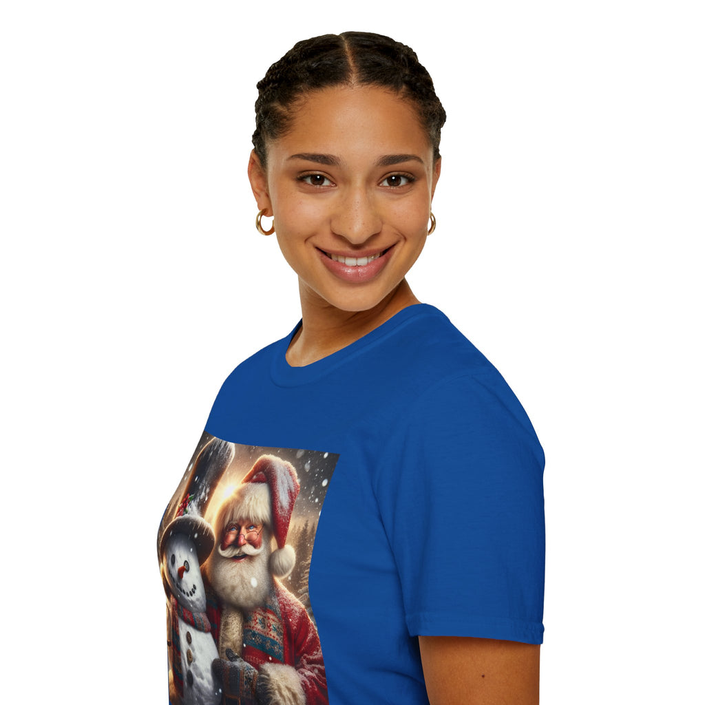Christmas Santa & Snowman T-Shirt