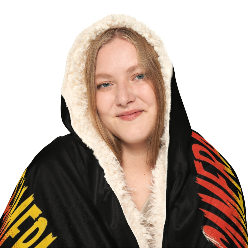 Ergophobia Camera Snuggle Blanket – Hooded Cozy Throw for Photographers