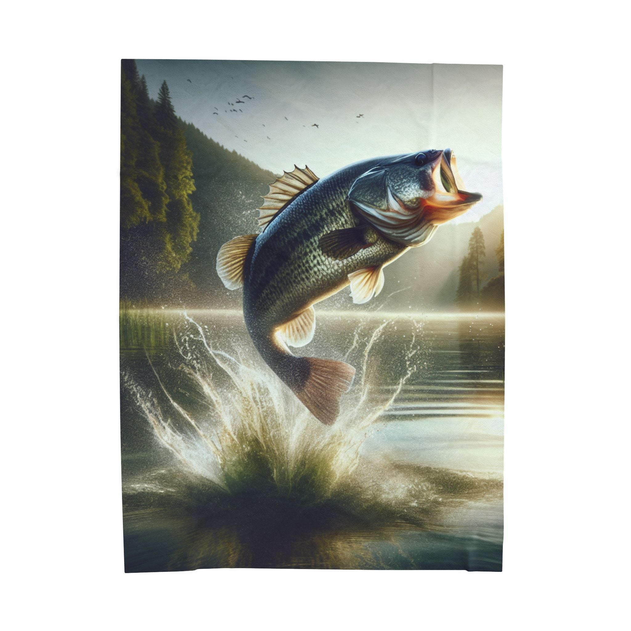 Velveteen Plush Blanket - Fish