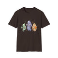 Three Quirky Ghosts Halloween Unisex Softstyle T-Shirt