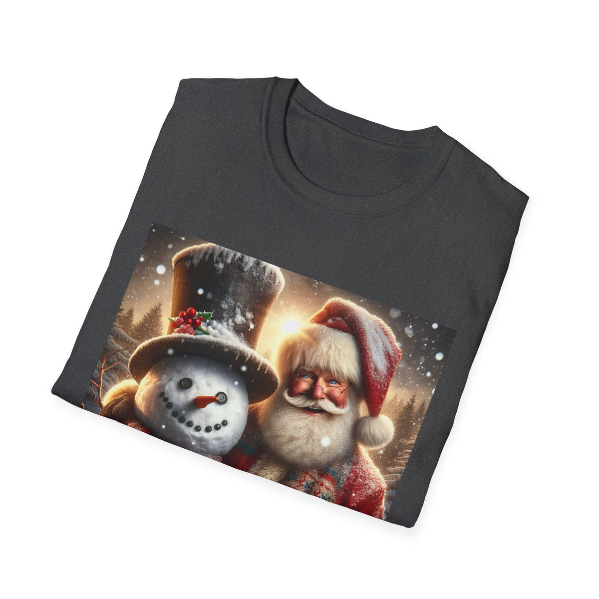 Christmas Santa & Snowman T-Shirt