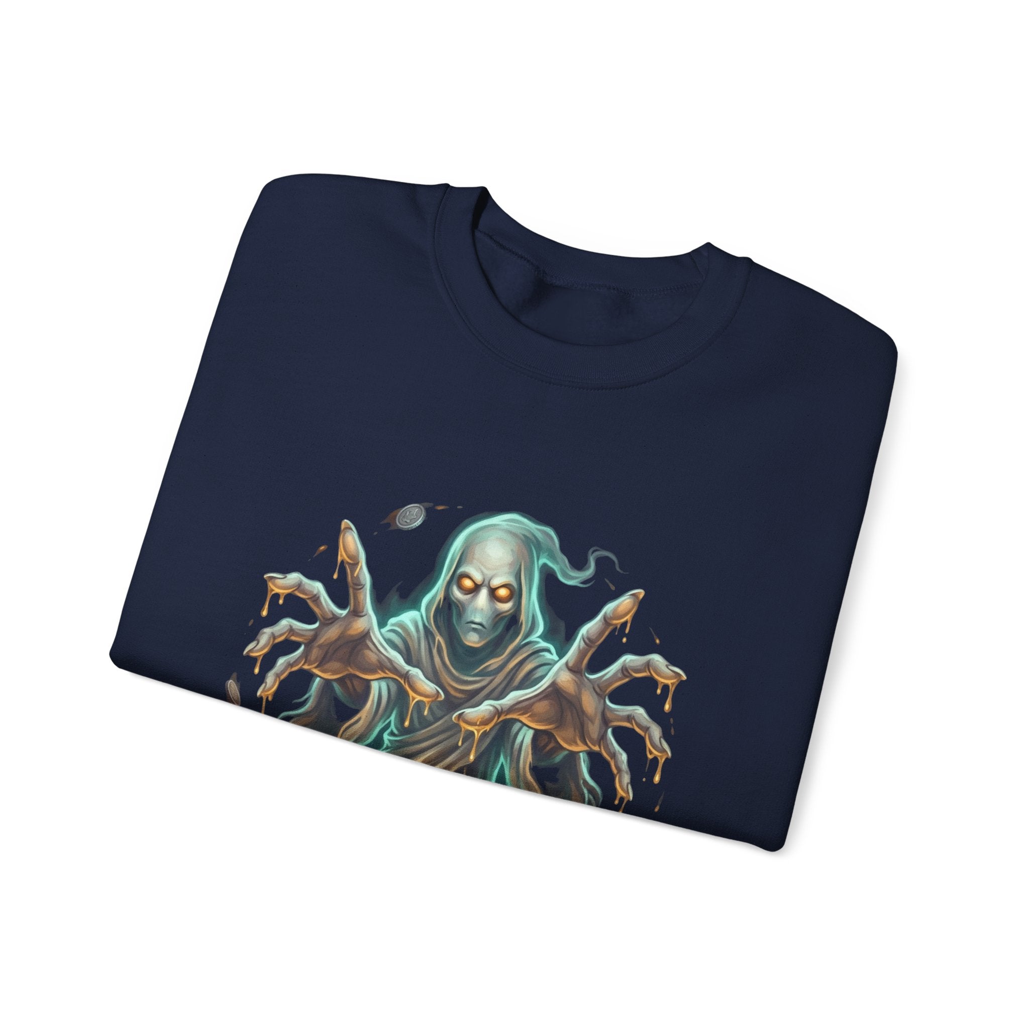 Hooded Wraith Halloween Crewneck Sweatshirt