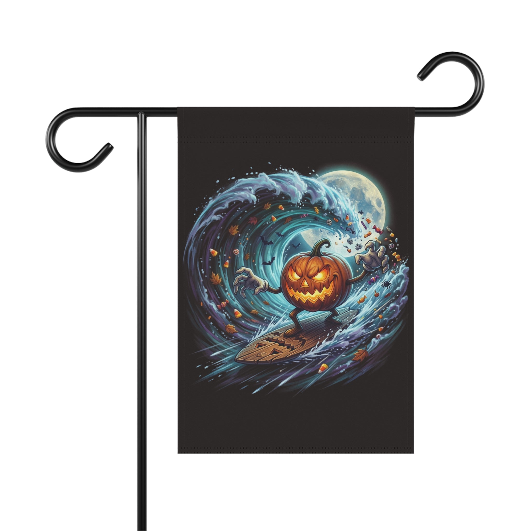 SURFING PUMPKIN Garden & House Banner