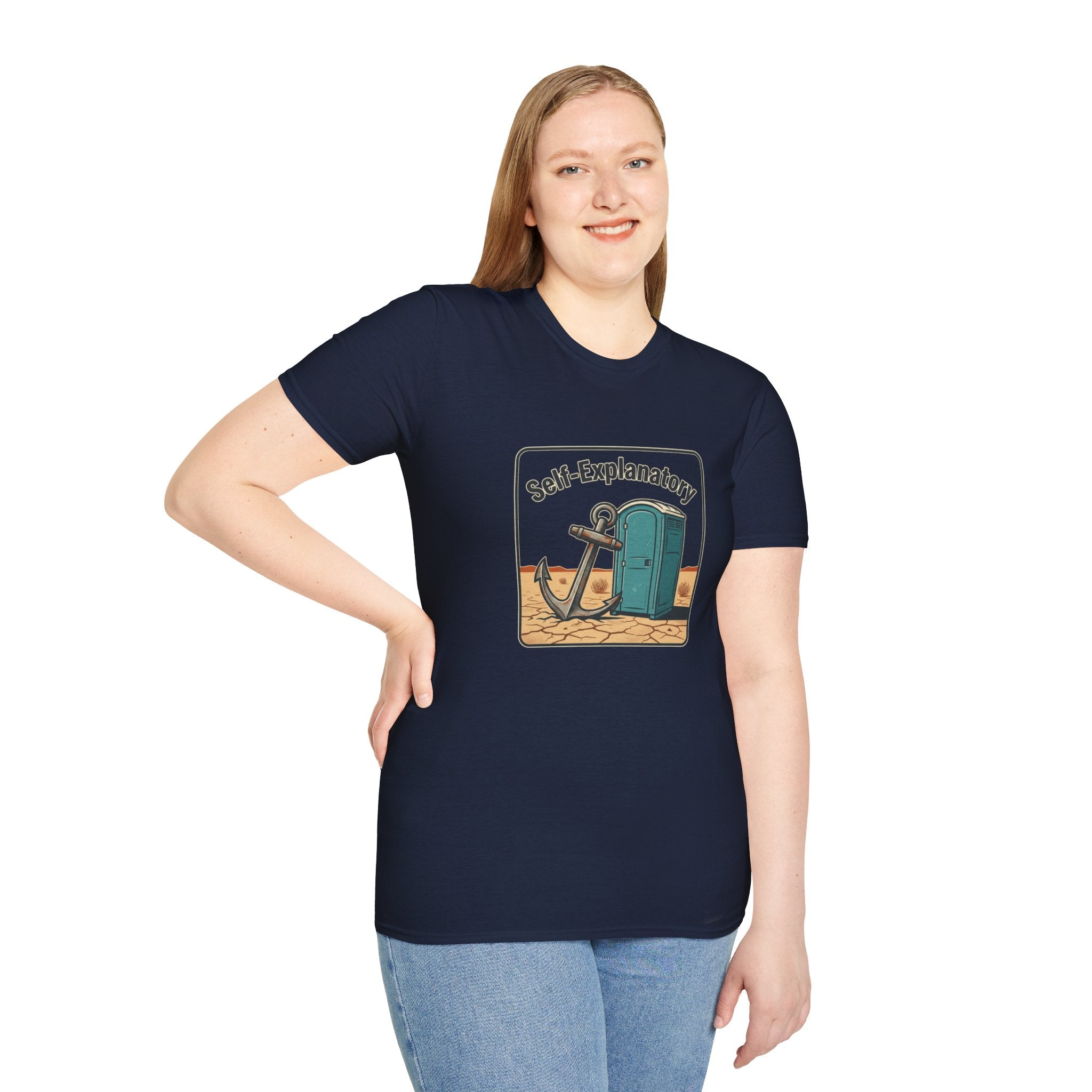 Self-Explanatory Anchor Outhouse Funny Unisex T-Shirt