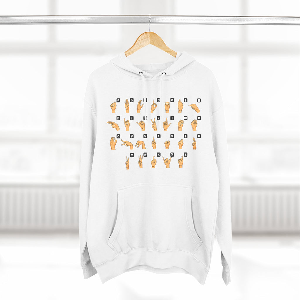Three-Panel Fleece Hoodie