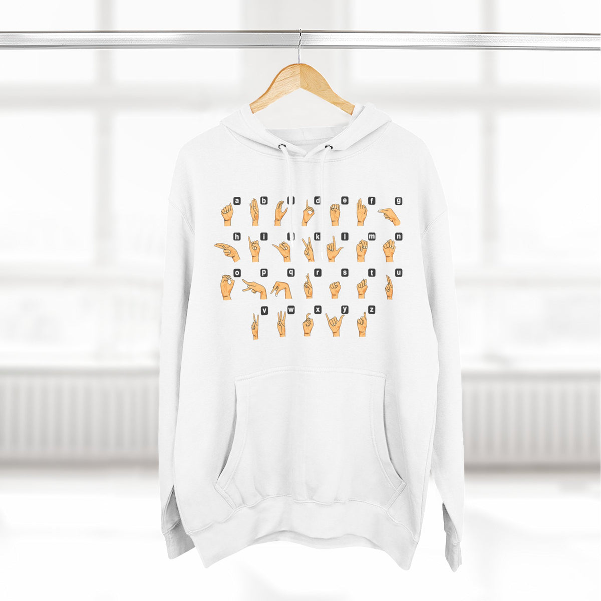 Three-Panel Fleece Hoodie