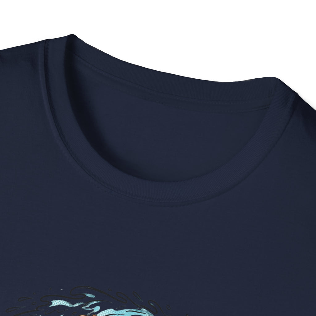 Santa Surfing T-Shirt — Surfing Santa Christmas Tee