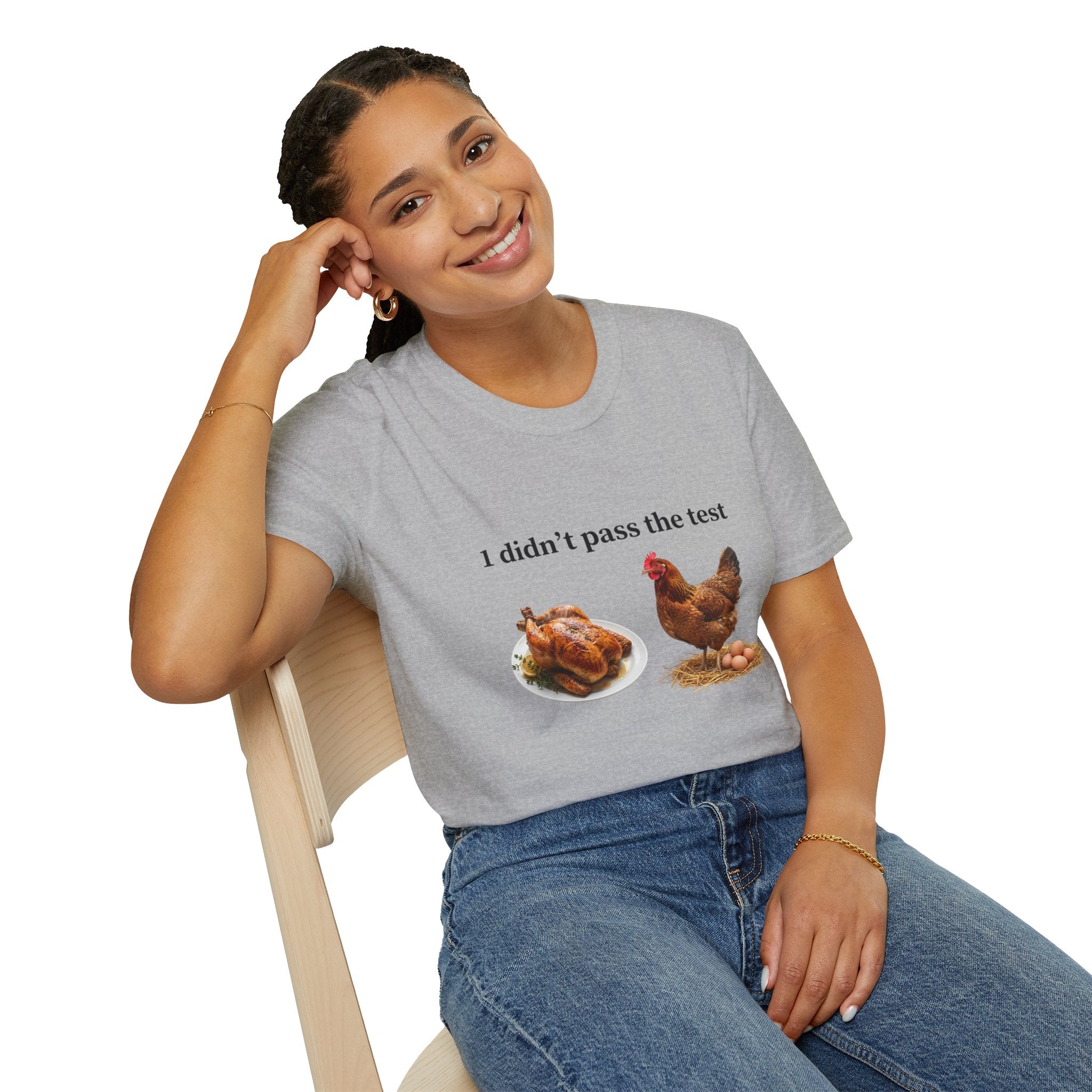CHICKEN DIDN'T MAKE IT Unisex Soft style T-Shirt
