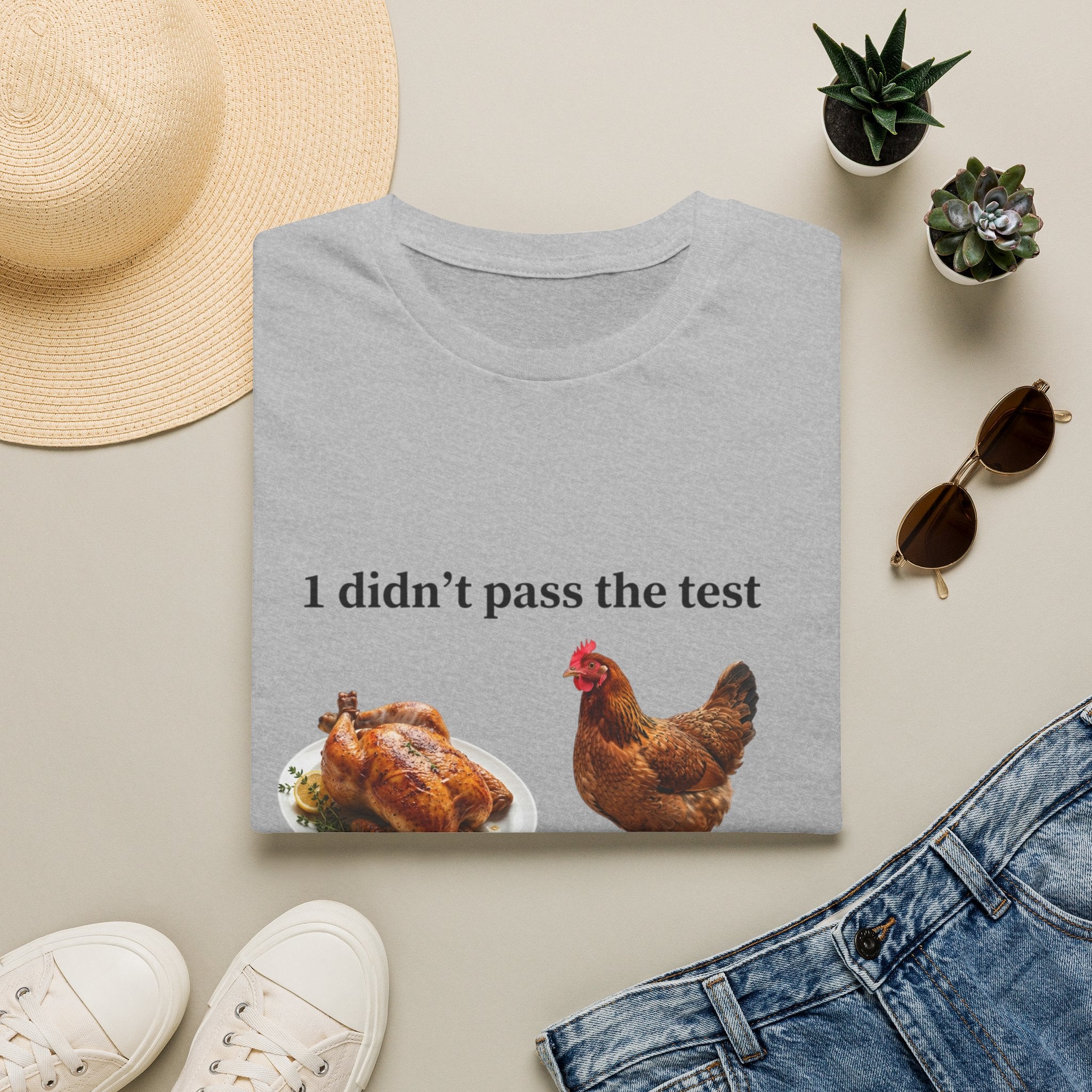 CHICKEN DIDN'T MAKE IT Unisex Soft style T-Shirt