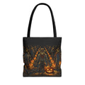 Halloween Scarecrow Parade Tote Bag – Spooky Pumpkin Field All-Over Print Tote