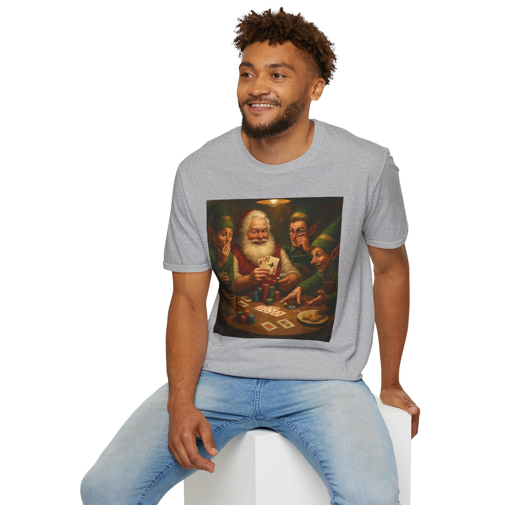 Santa Poker Night Christmas T-Shirt