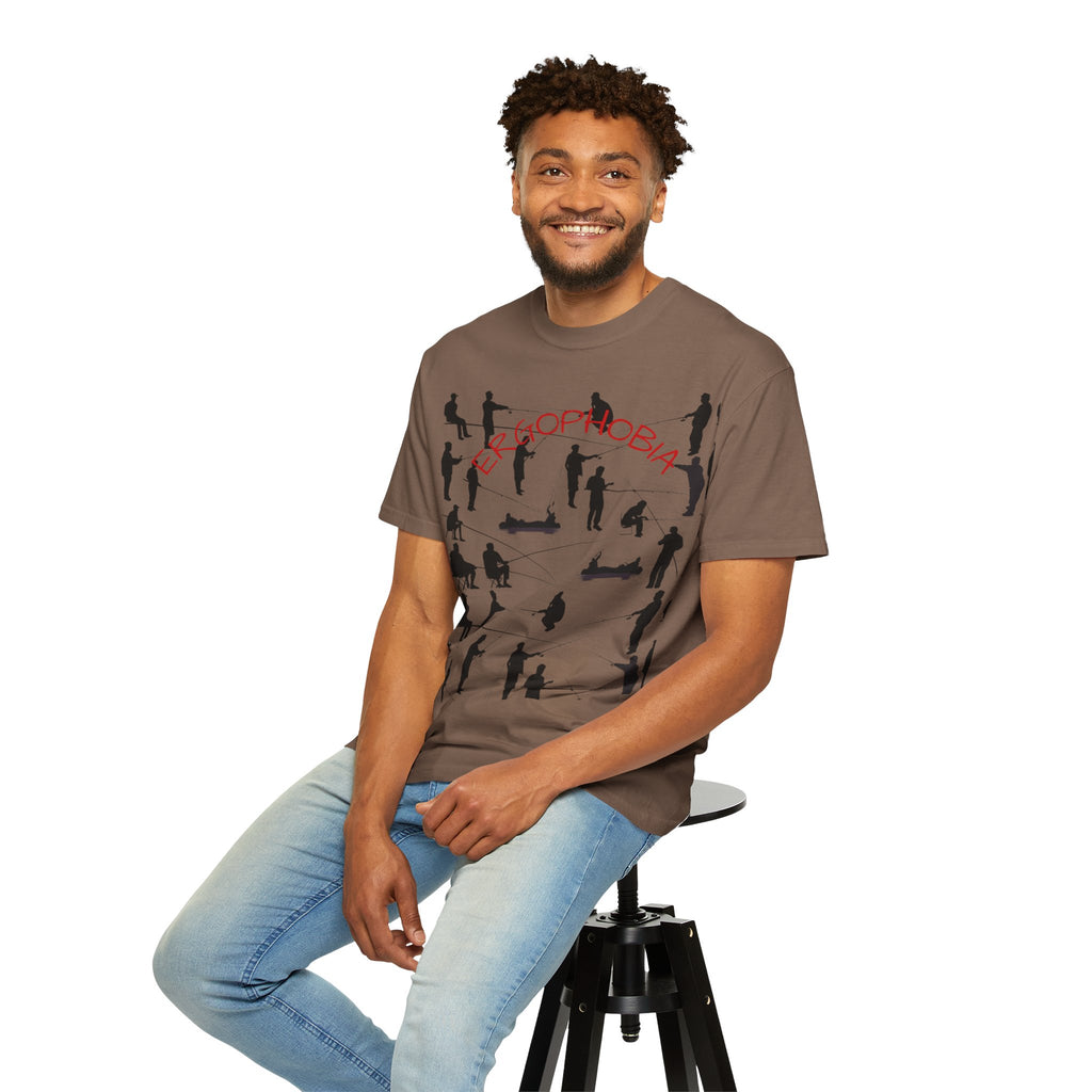 Different Styles of Fishing Garment-Dyed T-Shirt