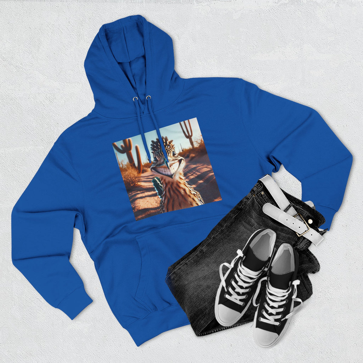 Three-Panel Fleece Hoodie