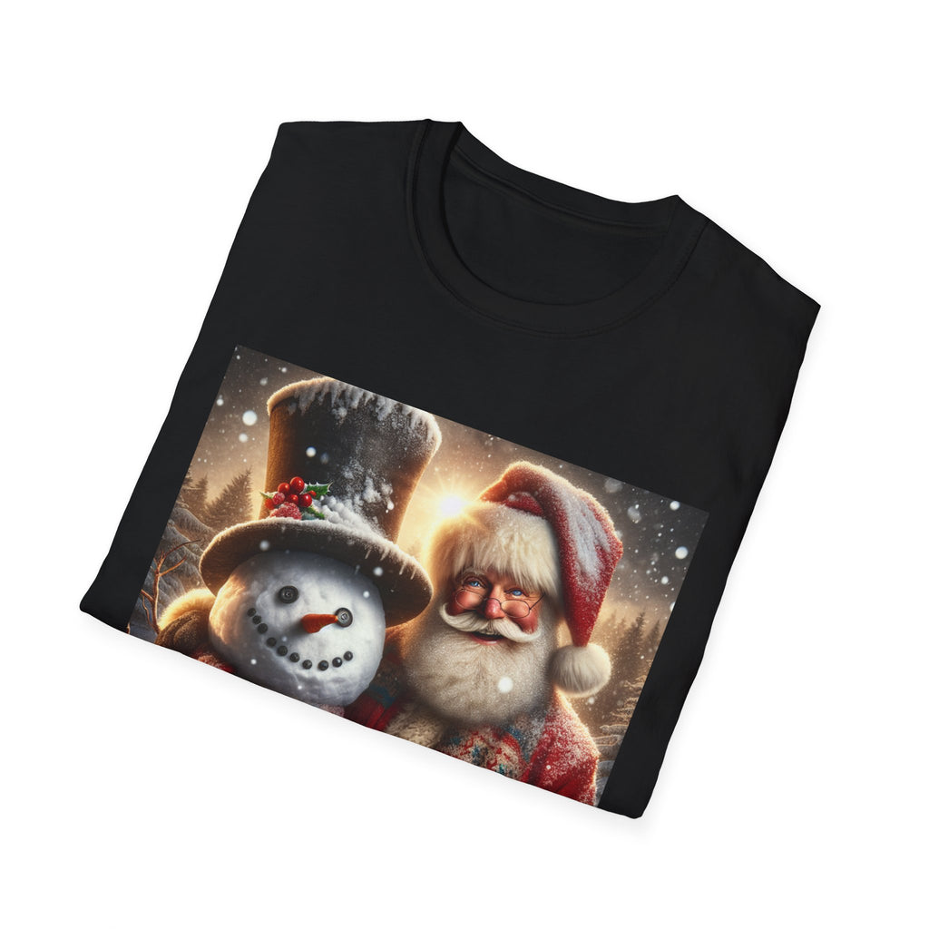 Christmas Santa & Snowman T-Shirt