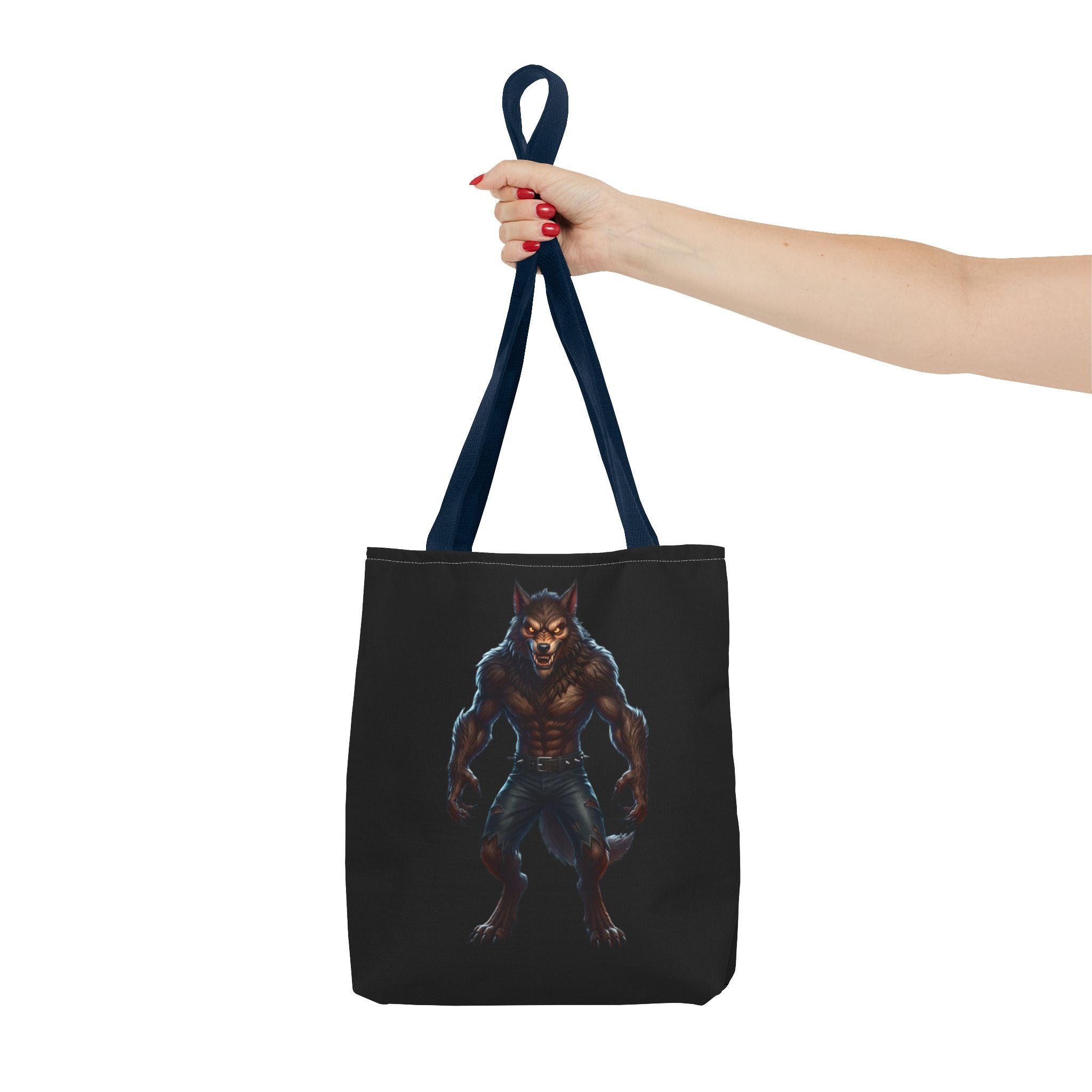 Werewolf Tote Bag — Dark Fantasy Creature Shopper