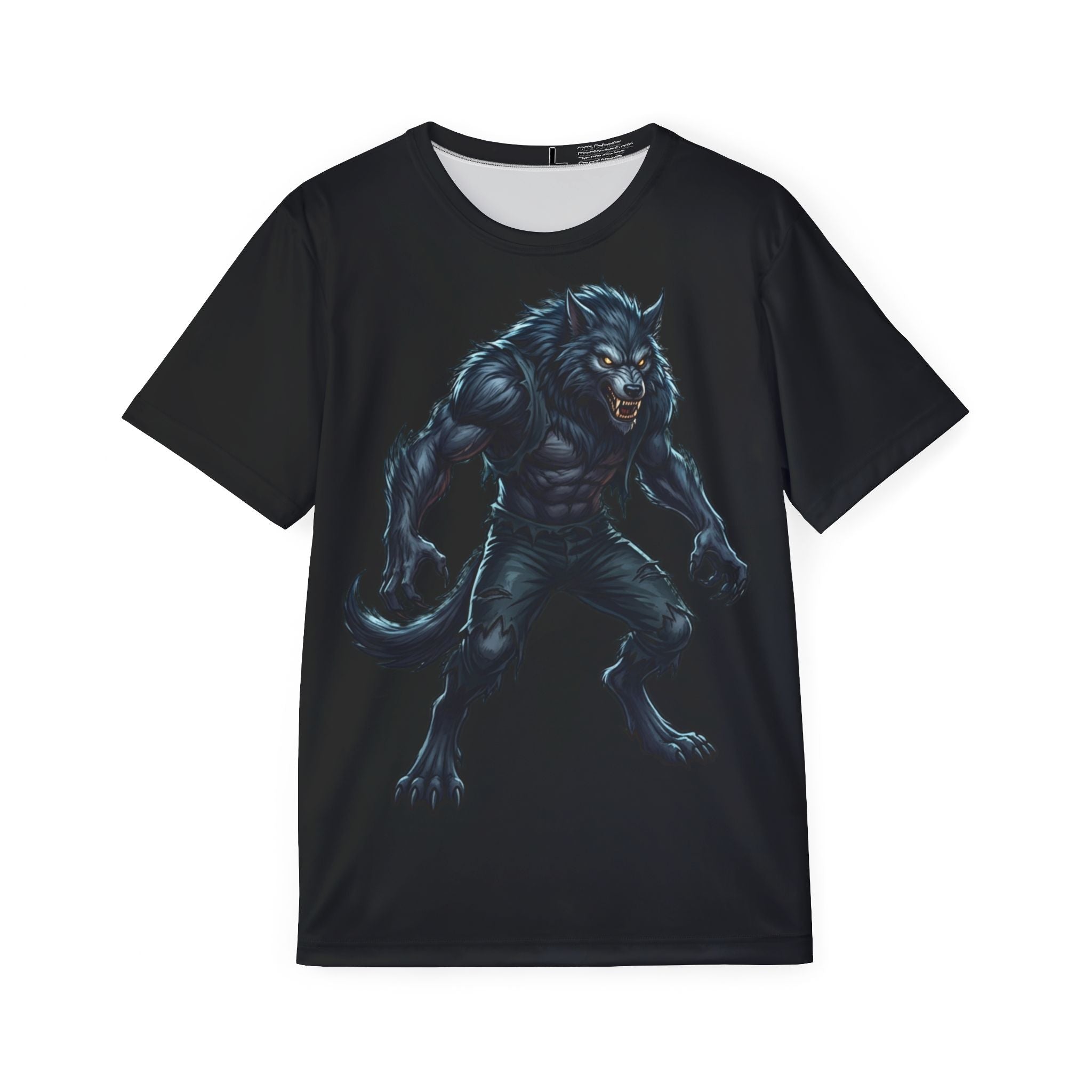 Werewolf Graphic Jersey — Men's Dark Fantasy Sports Tee