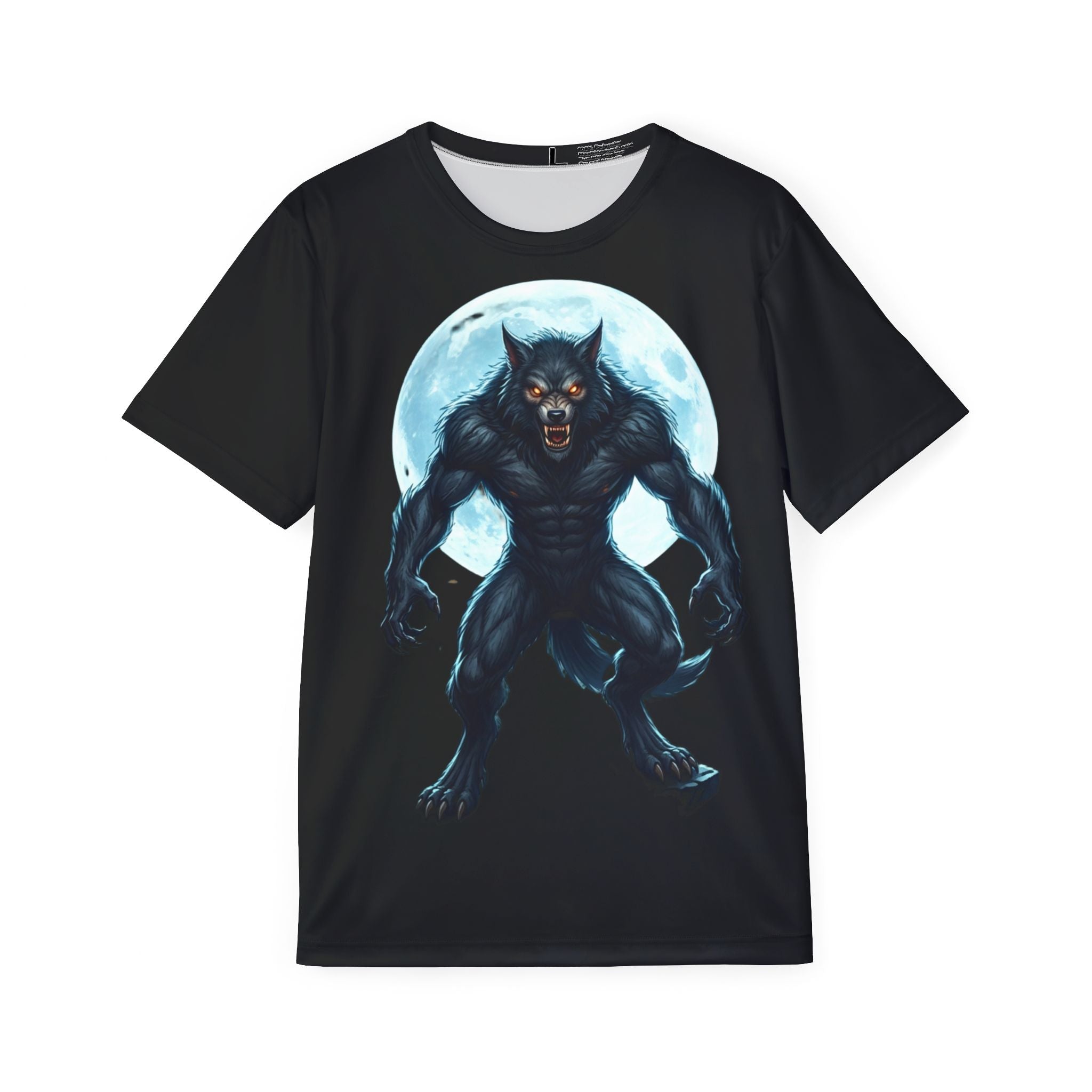 Werewolf Moon Jersey — Men's Gothic Werewolf Graphic Tee