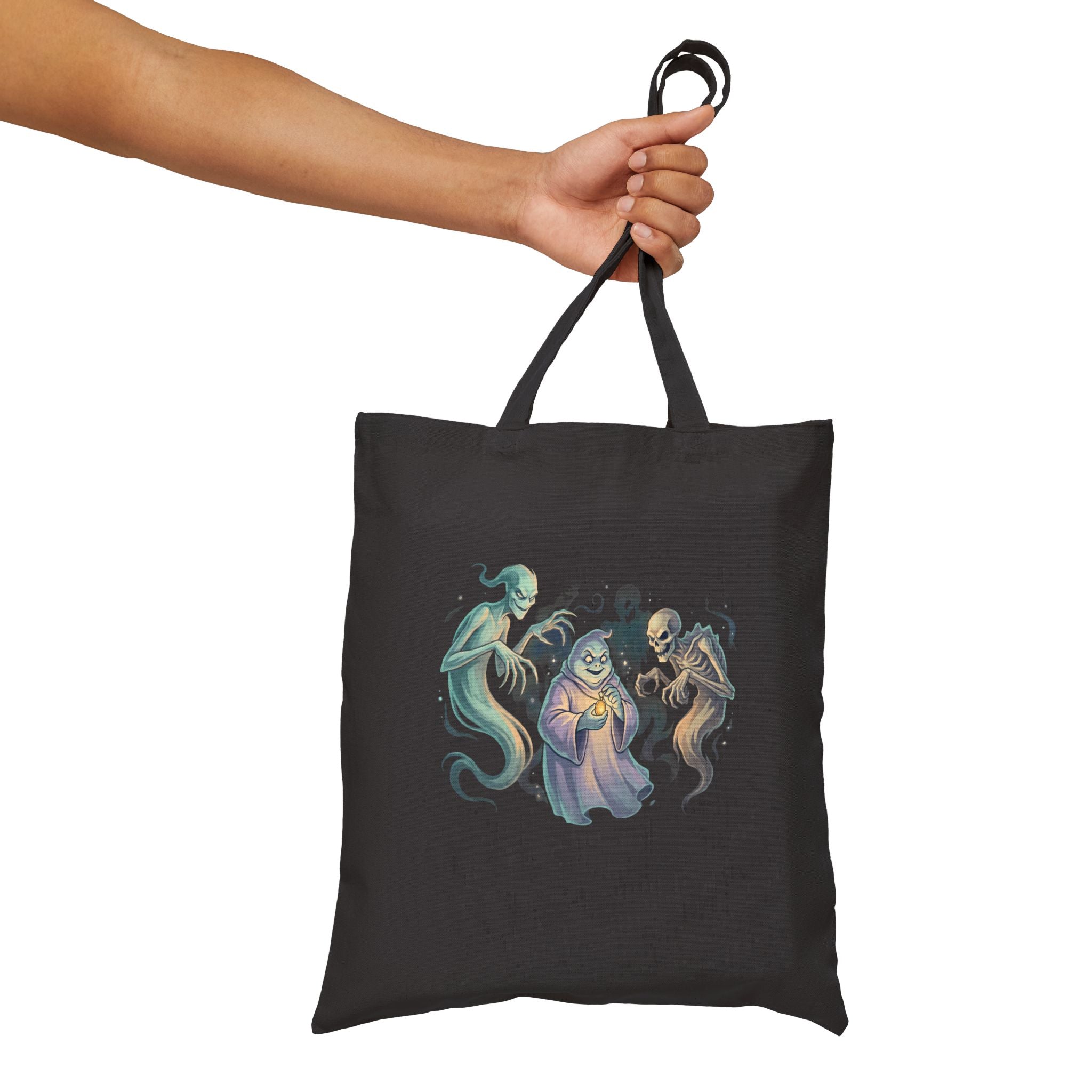 SPIRITS OF HALLOWEEN Cotton Canvas Tote Bag