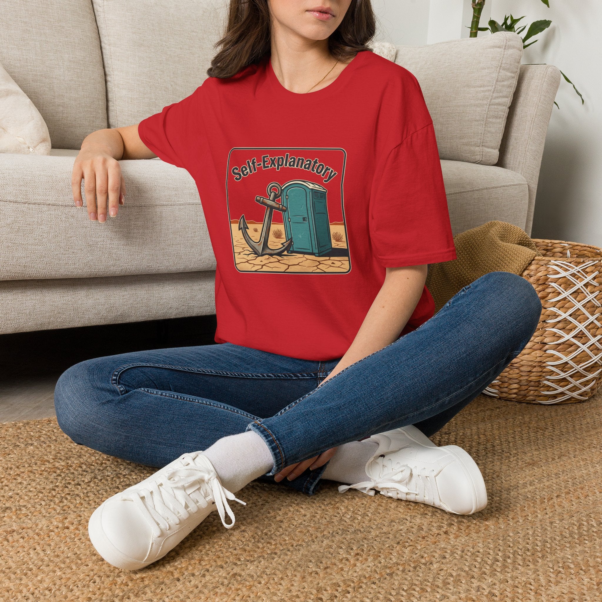 Self-Explanatory Anchor Outhouse Funny Unisex T-Shirt