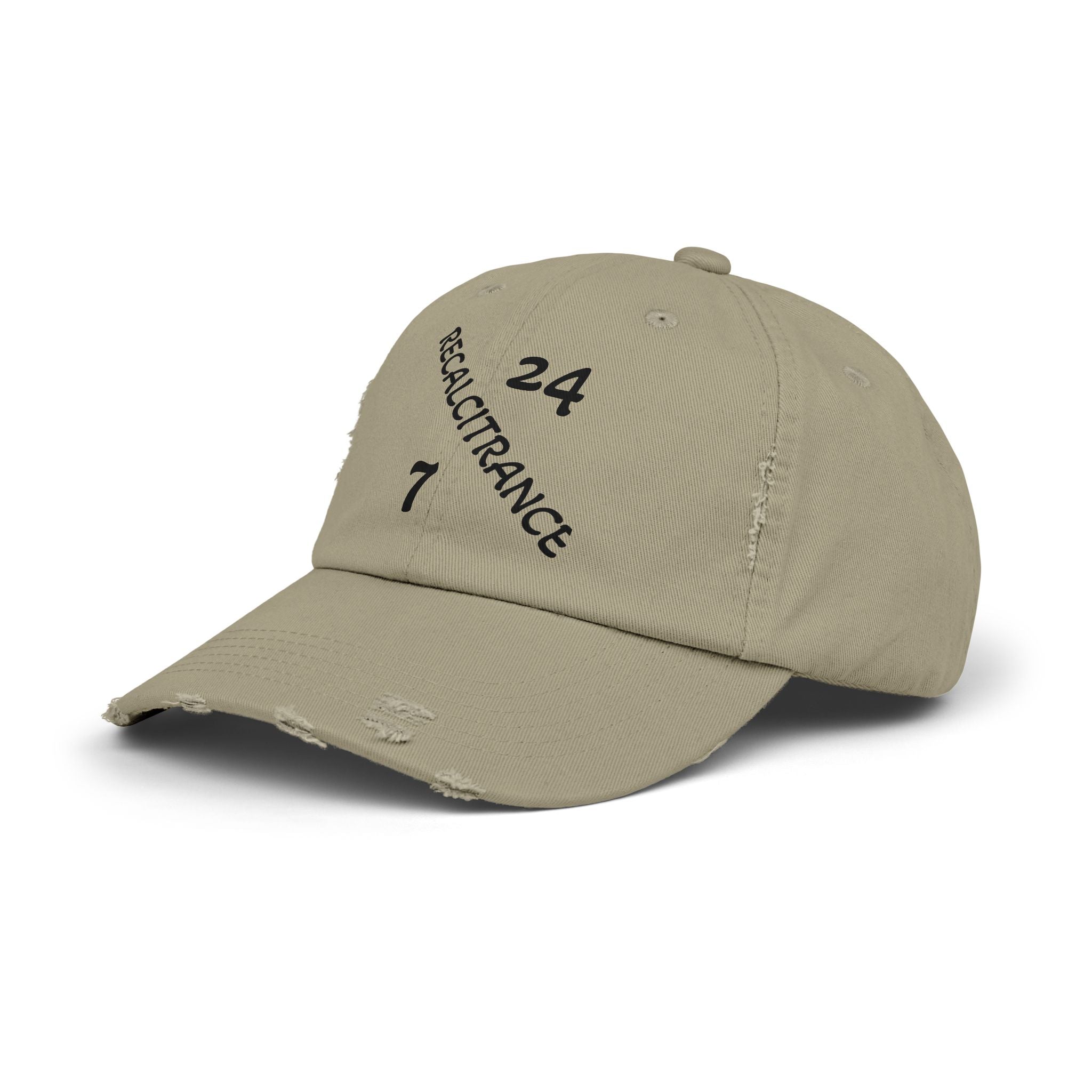 RECALCITRANCE (STUBBORN) Unisex Distressed Cap