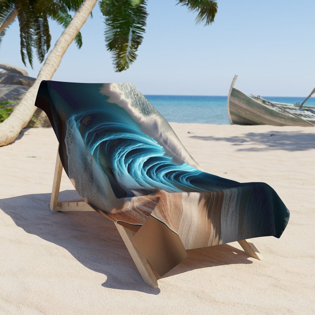 Perfect Wave Beach Towel