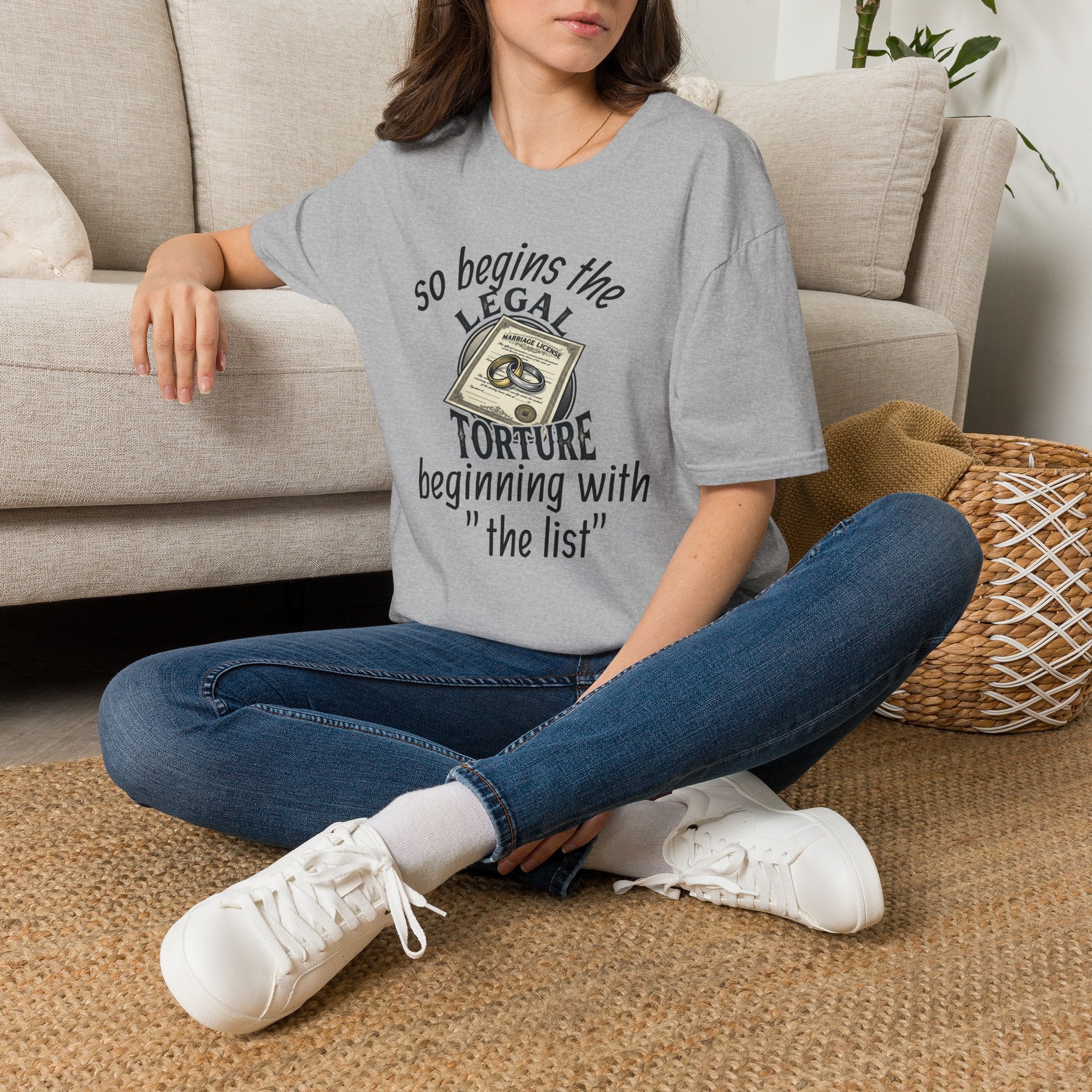Funny Legal Torture T-Shirt — “And Never Enough Legal Torture Have Same Results” Novelty Tee