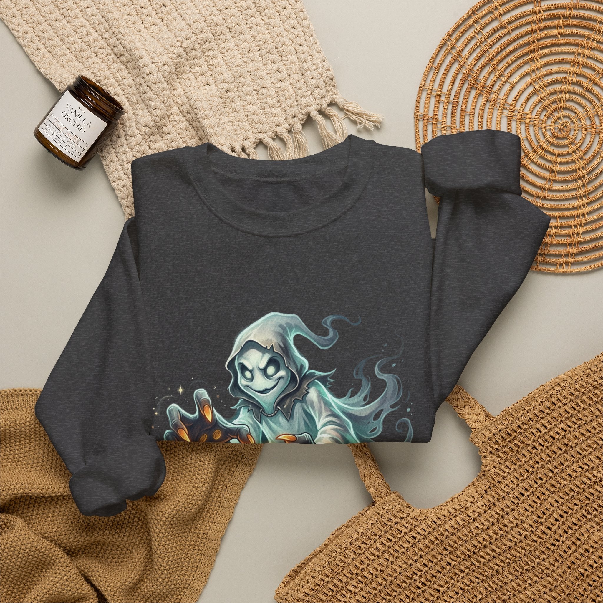 Treasure Ghost Halloween Crewneck Sweatshirt