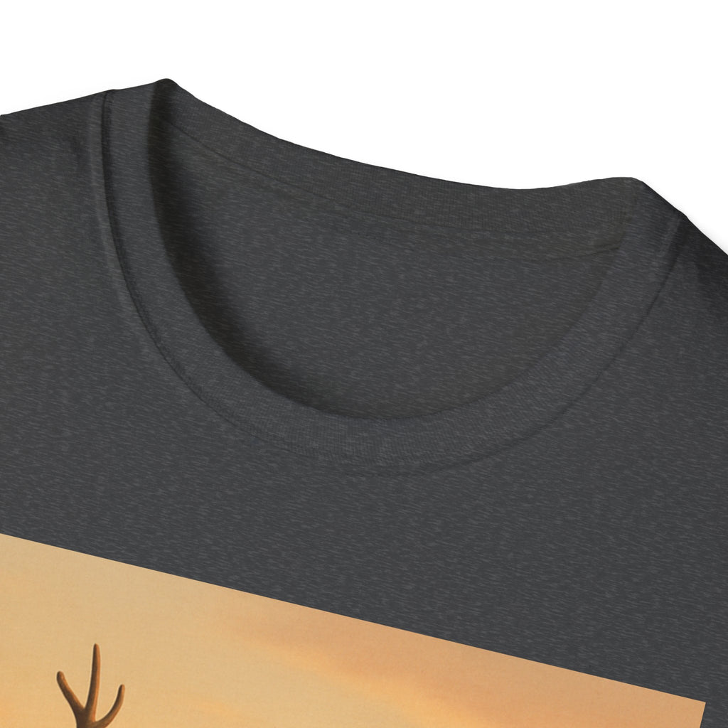 Santa Fishing with Reindeer T-Shirt
