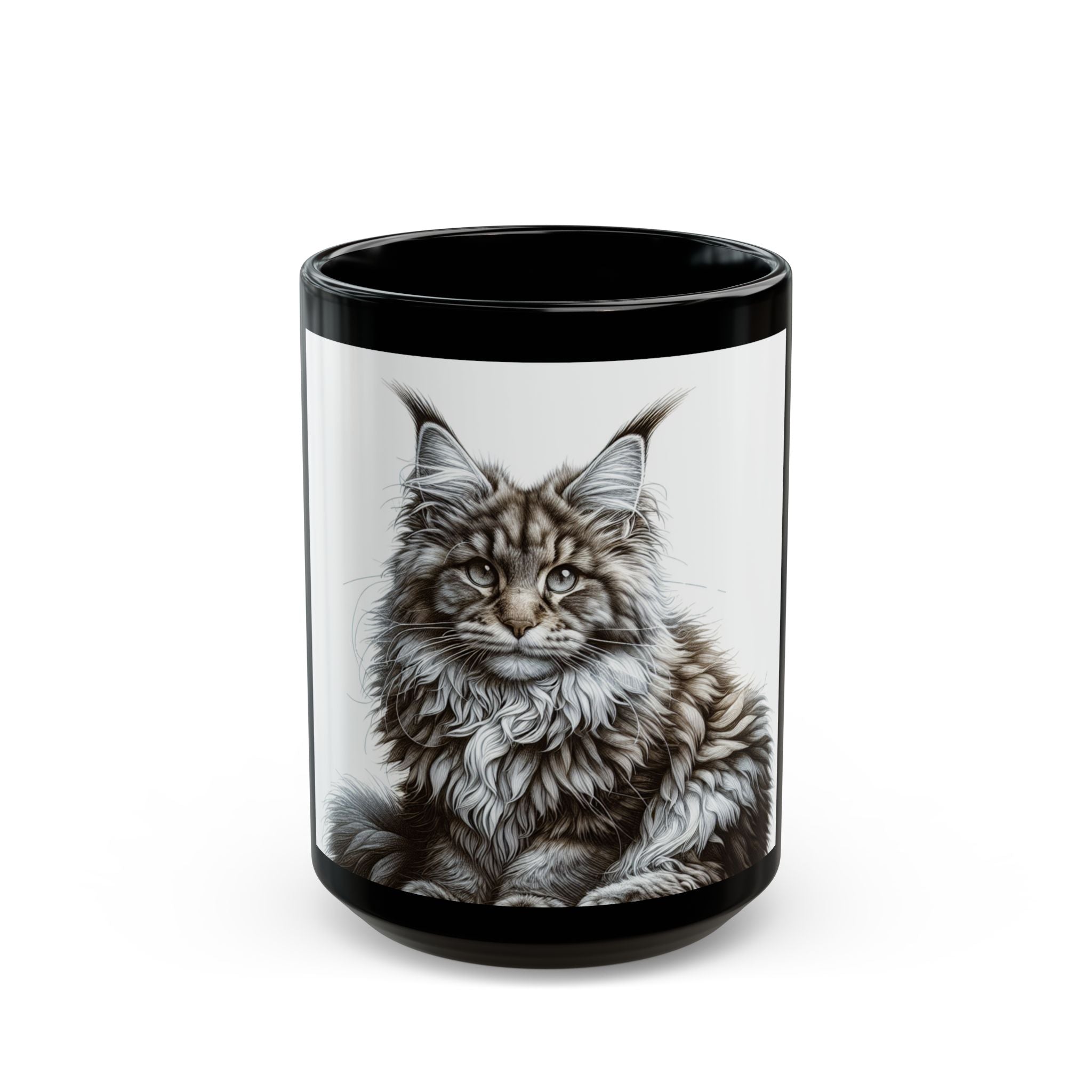 Maine Coon Cat Ceramic Mug (11oz, 15oz)