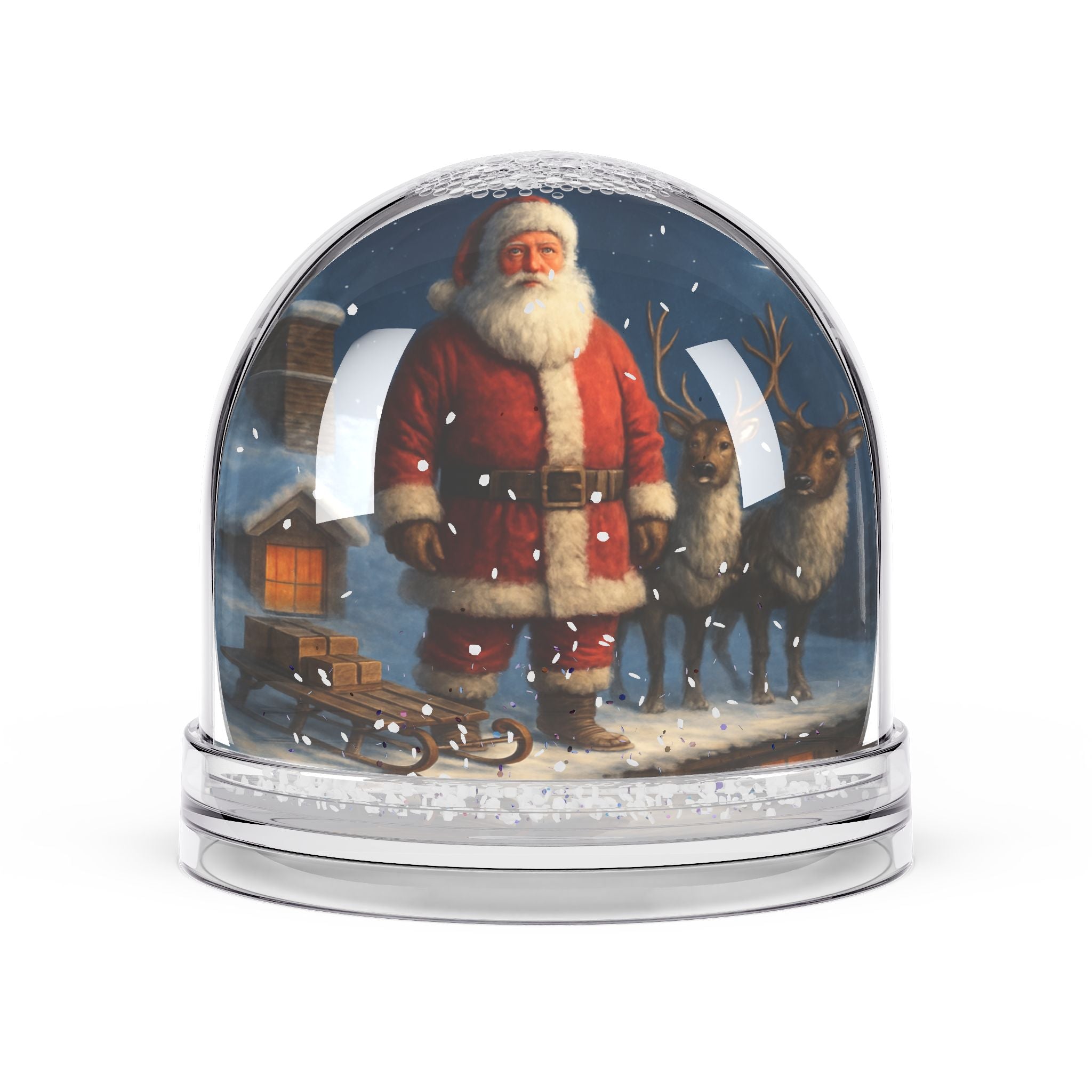 Santa Claus Snow Globe – Vintage Christmas Holiday Decor