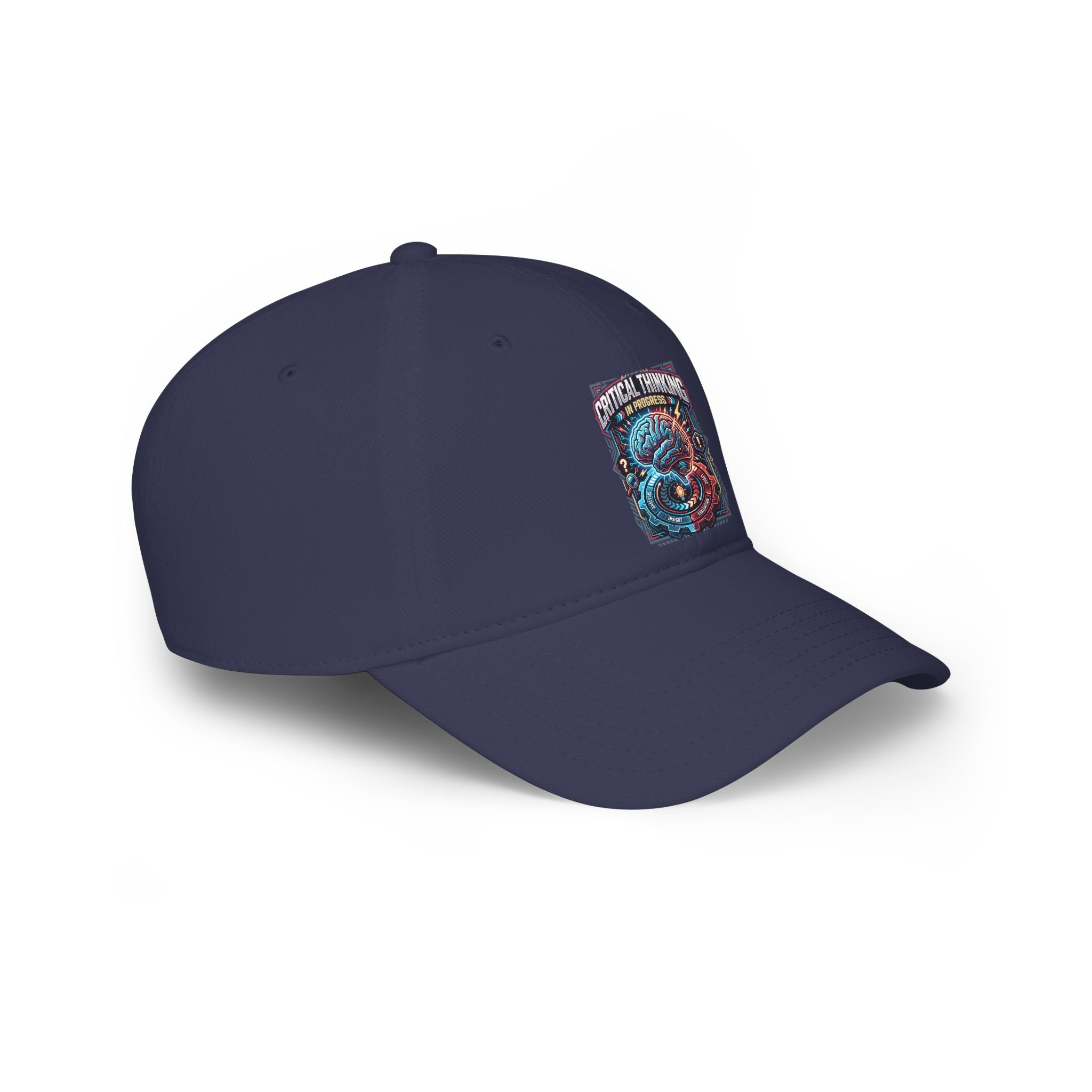 Dragon Skull Baseball Cap - 'Critical Thinking' Graphic Low Profile Hat