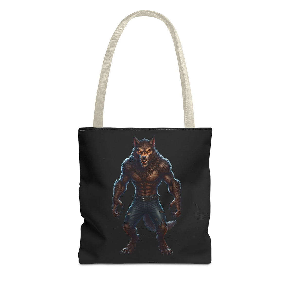 Werewolf Tote Bag — Dark Fantasy Creature Shopper