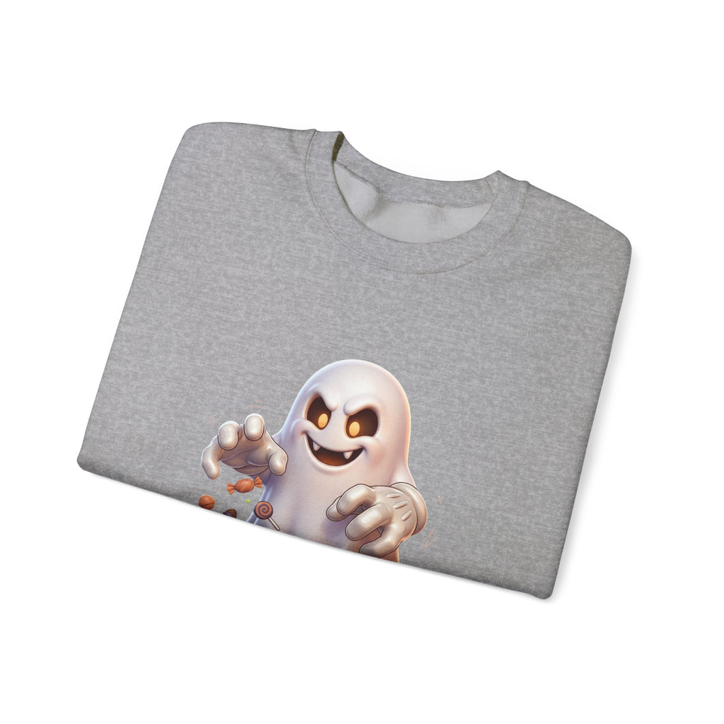 Candy Grabber Ghost Halloween Crewneck Sweatshirt