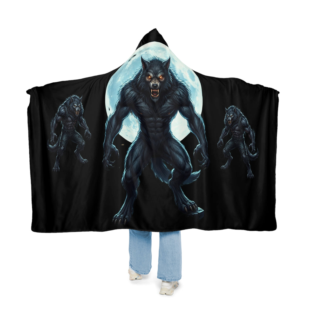 Werewolf Hooded Blanket — Moonlit Howl Snuggle Blanket