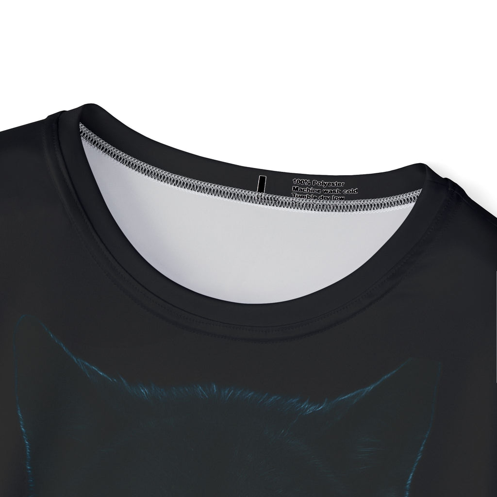 Men's Wolf Face Sports Jersey – Dark Red-Eyed Graphic Athletic Tee