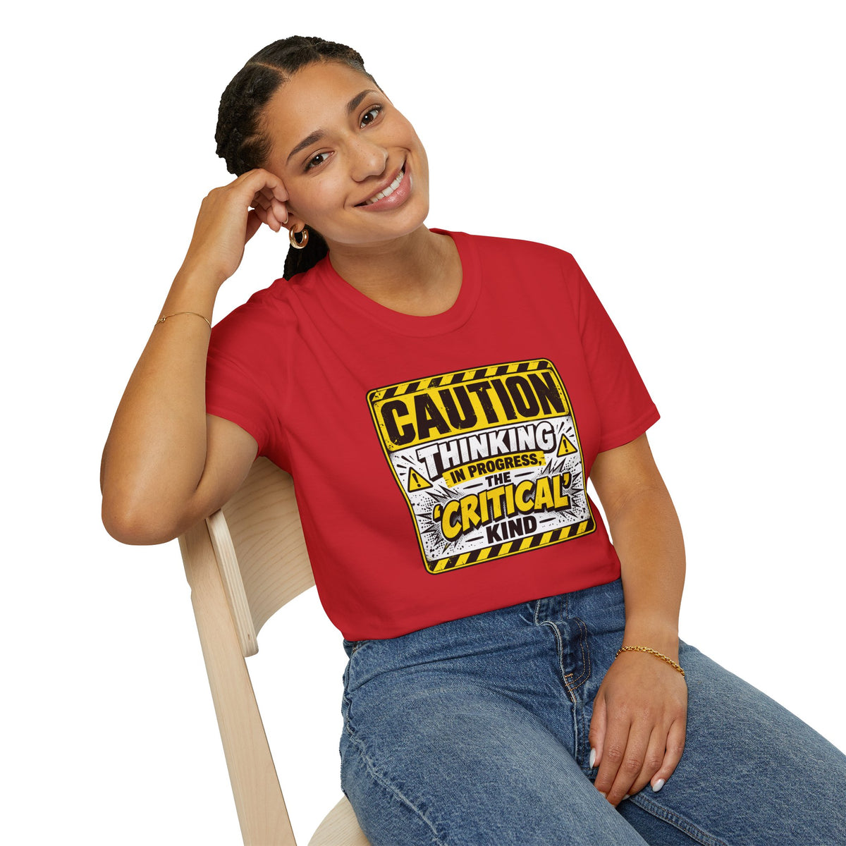 Caution Thinking in Progress Critical Kind T-Shirt