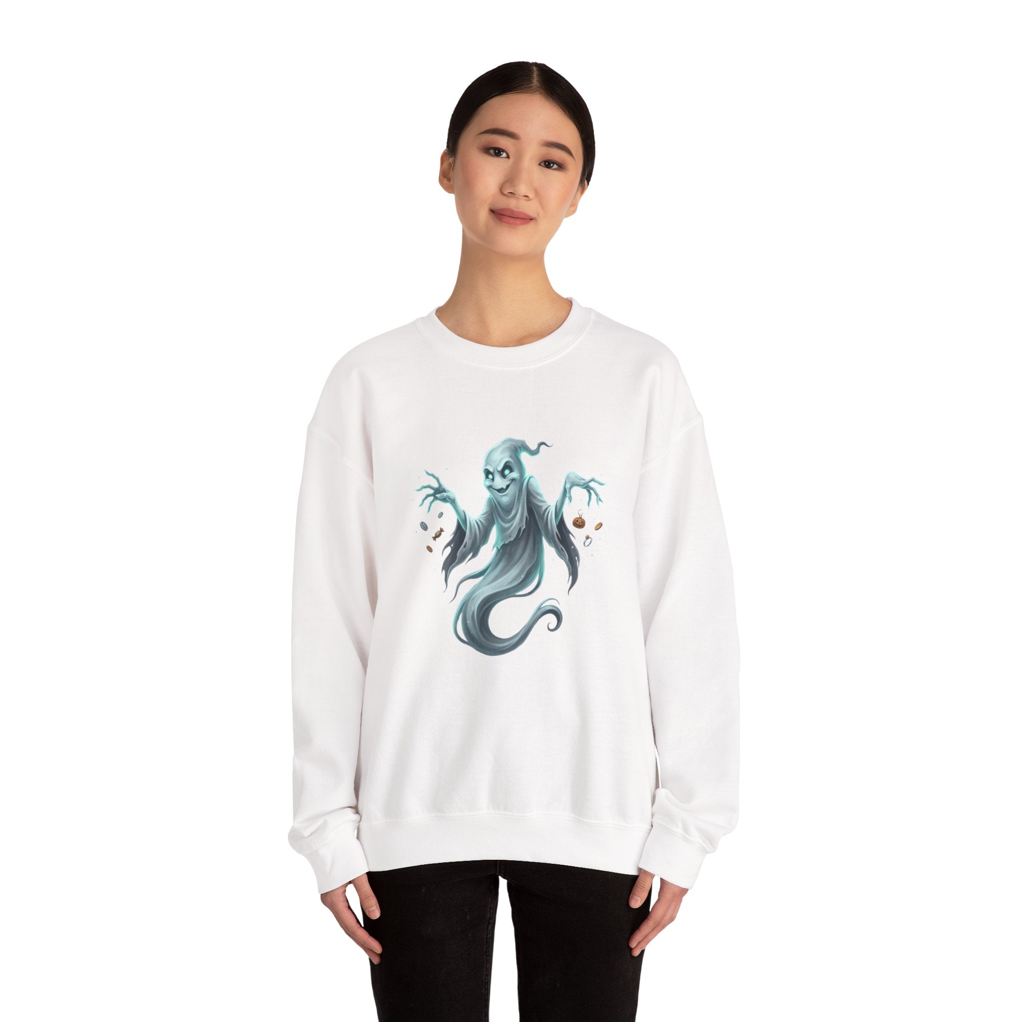 Mischief Ghost Halloween Crewneck Sweatshirt