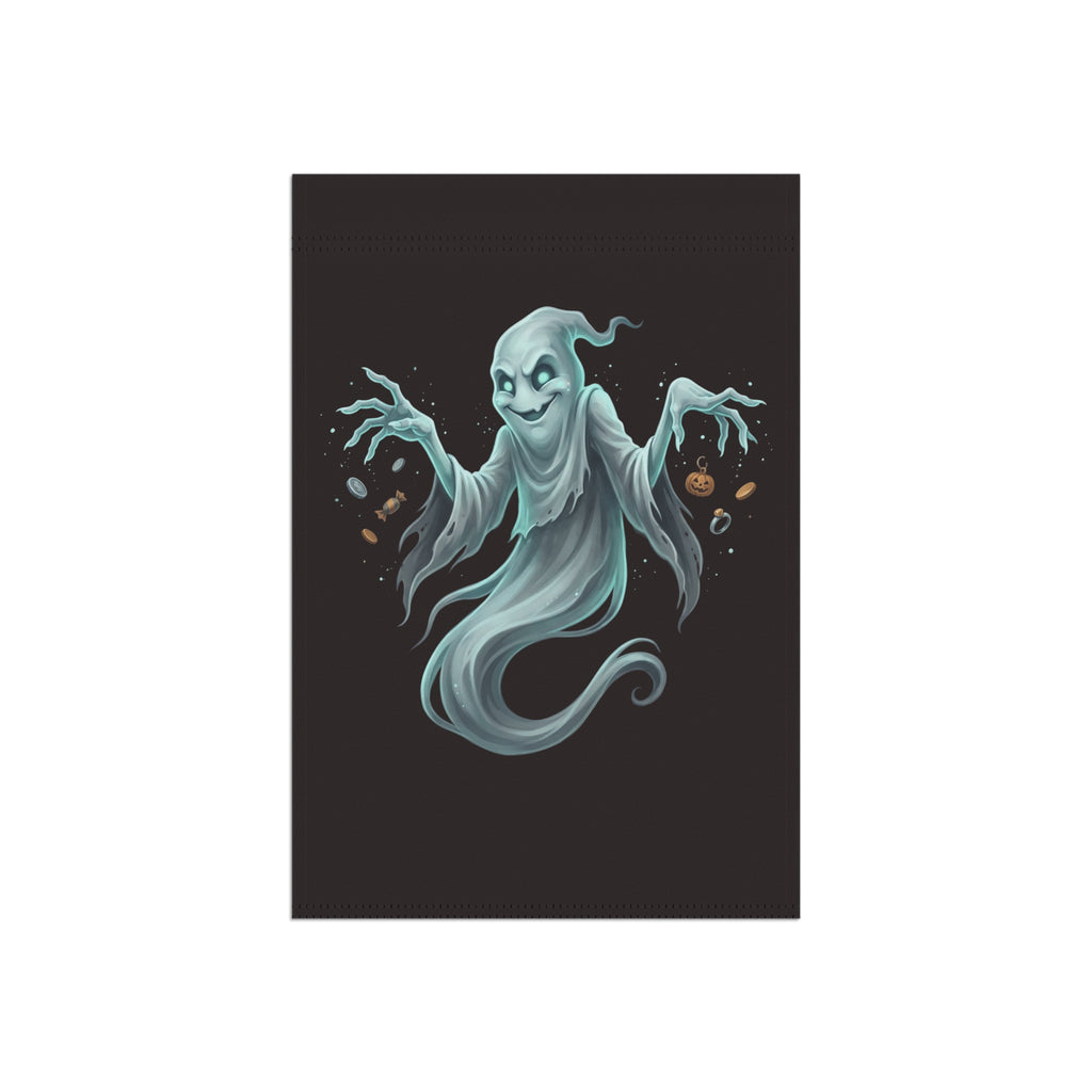 Hooded Ghost Treasure Halloween Garden & House Banner