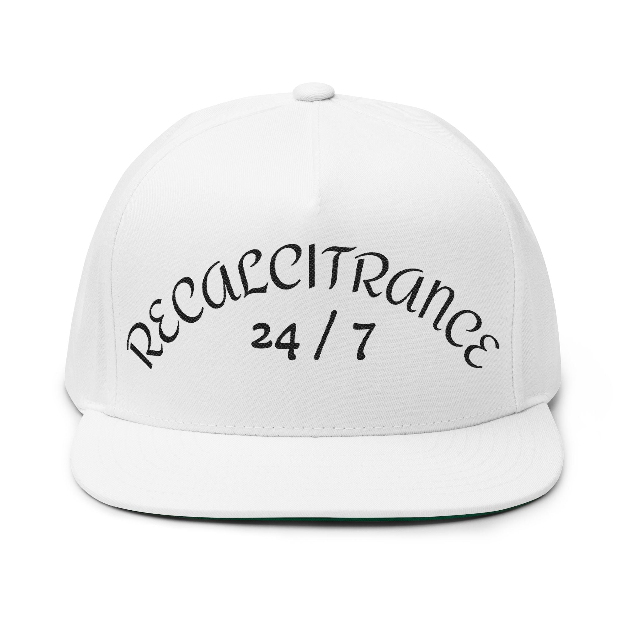 RECALCITRANCE Flat Bill Cap (Embroidery)